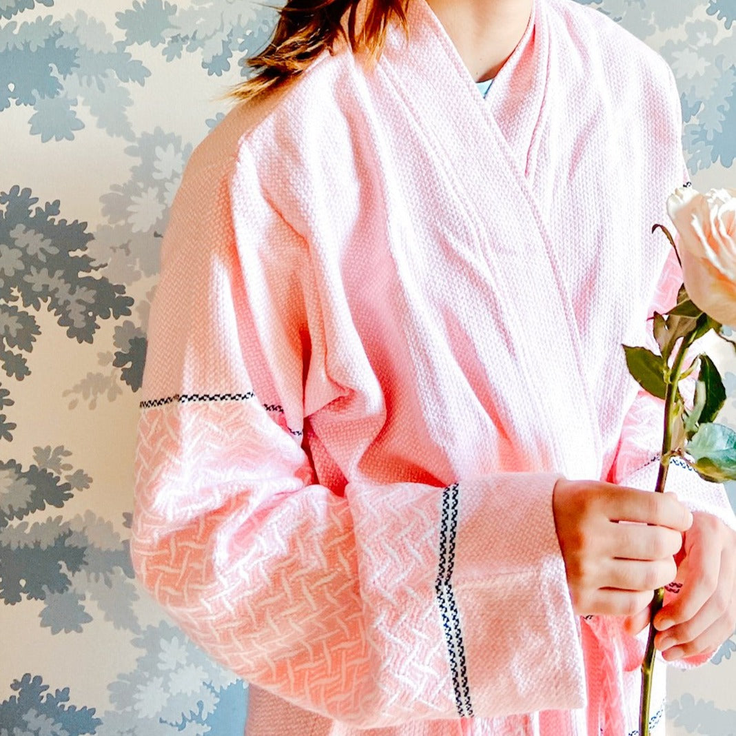Organic Turkish Cotton Terry Kimono Woman Robe